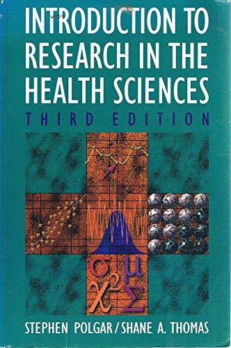 Beispielbild fr Introduction to Research in the Health Sciences zum Verkauf von Better World Books
