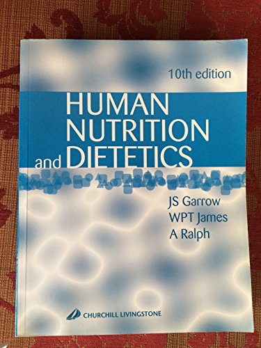 Beispielbild fr Human Nutrition and Dietetics zum Verkauf von Better World Books