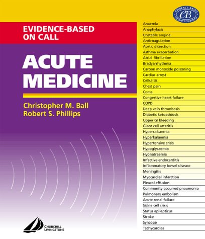 Beispielbild fr Acute Medicine: Evidence-Based On-Call zum Verkauf von Anybook.com