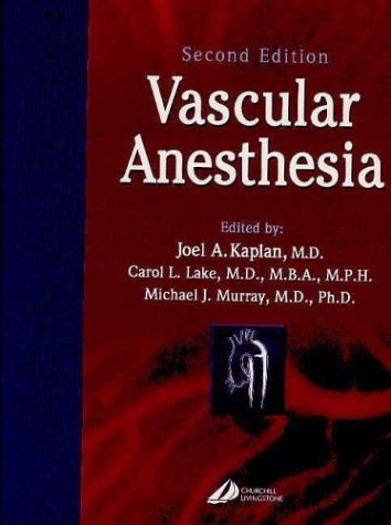 Beispielbild fr Vascular Anesthesia zum Verkauf von Better World Books