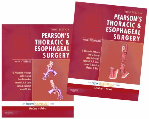 9780443068614: Pearson's Thoracic and Esophageal Surgery: Expert Consult: Online and Print, 2-Volume Set (Expert Consult Online + Print)