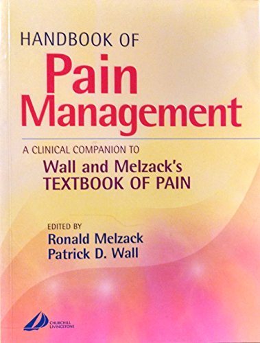 Imagen de archivo de Handbook of Pain Management : A Clinical Companion to Textbook of Pain a la venta por Better World Books Ltd