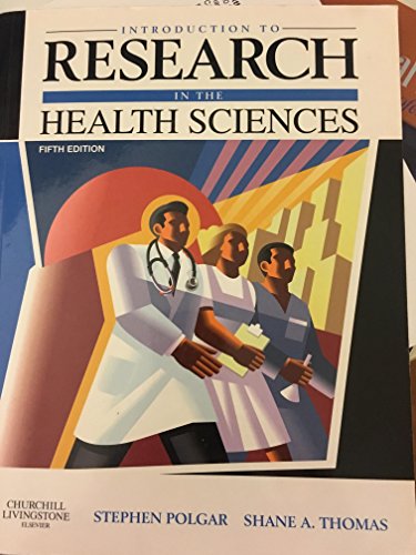 9780443074295: Introduction to Research in the Health Sciences