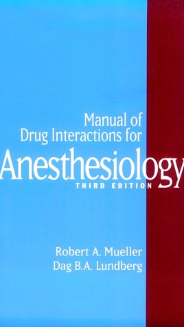 Beispielbild fr Manual of Drug Interactions for Anesthesiology zum Verkauf von Basi6 International