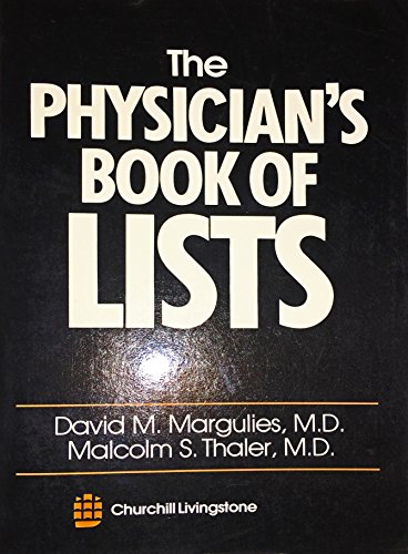 Beispielbild fr Physician's Book of Lists zum Verkauf von Wonder Book