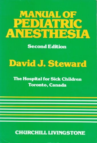 Imagen de archivo de Manual of Paediatric Anaesthesia a la venta por medimops