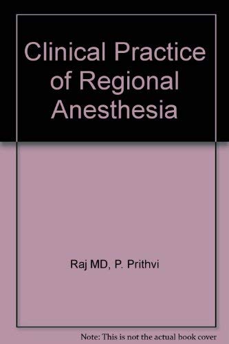 Beispielbild fr Clinical Practice of Regional Anesthesia zum Verkauf von HPB-Red