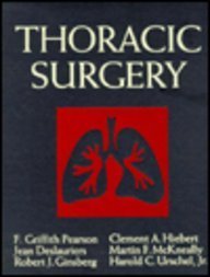 Beispielbild fr Thoracic Surgery zum Verkauf von Better World Books Ltd