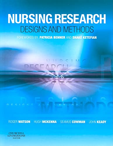Imagen de archivo de Nursing Research: Designs and Methods a la venta por WorldofBooks