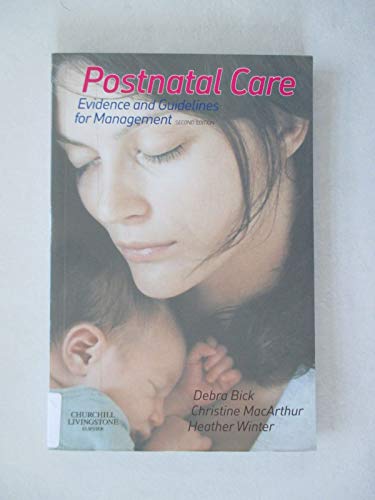 Beispielbild fr Postnatal Care: Evidence and Guidelines for Management zum Verkauf von Anybook.com