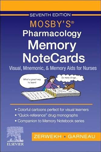 Imagen de archivo de Mosby's Pharmacology Memory Notecards a la venta por Blackwell's