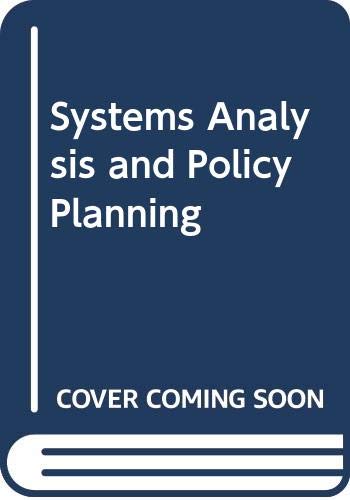 Beispielbild fr Systems Analysis and Policy Planning: Applications in Defense zum Verkauf von Wonder Book