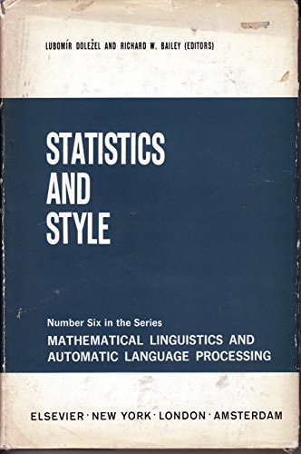 Imagen de archivo de Statistics and Style a la venta por Chequamegon Books