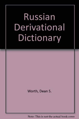 Beispielbild fr Russian Derivational Dictionary zum Verkauf von Bernhard Kiewel Rare Books