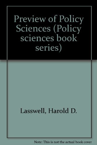 9780444001122: Preview of Policy Sciences