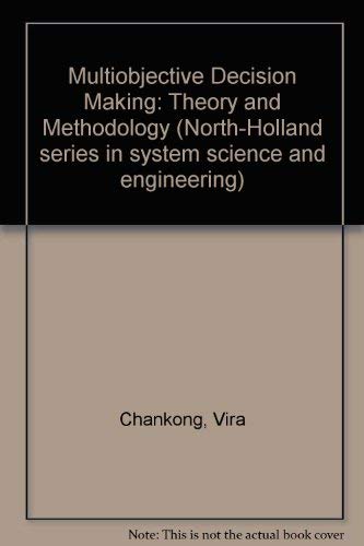 9780444007100: Multiobjective Decision Making: Theory and Methodology