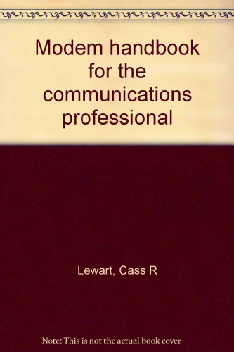 Beispielbild fr Modem handbook for the communications professional zum Verkauf von Ammareal
