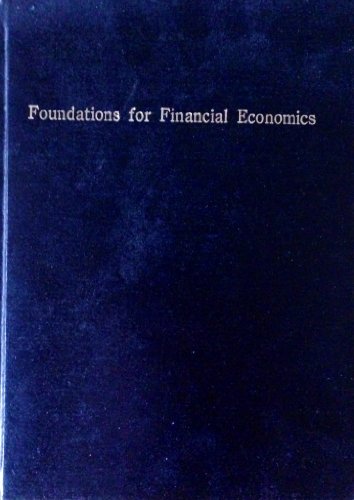 9780444013101: Foundations for Financial Economics