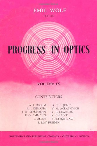 Stock image for Progress in Optics, Vol. 9 for sale by Zubal-Books, Since 1961