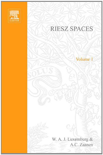 9780444101297: Riesz Spaces (Volume 1) (North-Holland Mathematical Library, Volume 1)