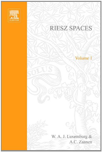 Stock image for Riesz Spaces Vol 1. for sale by Ammareal