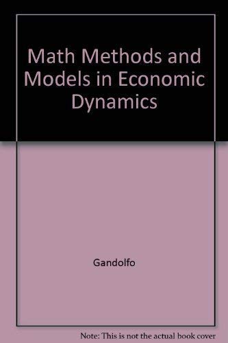 Beispielbild fr Mathematical Methods and Models in Economic Dynamics zum Verkauf von NEPO UG