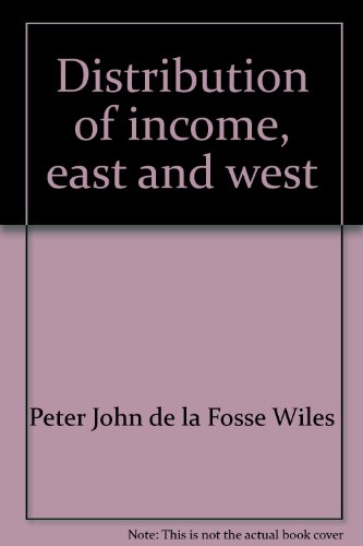 Beispielbild fr Distribution of Income: East and West. (Amartya Sen's copy, with his signature.) zum Verkauf von Ted Kottler, Bookseller