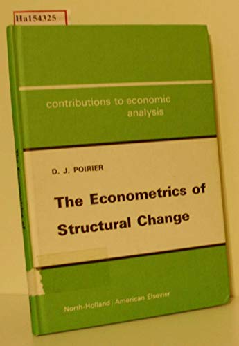 Stock image for The econometrics of structural change : with special emphasis on spline functions. for sale by Kloof Booksellers & Scientia Verlag