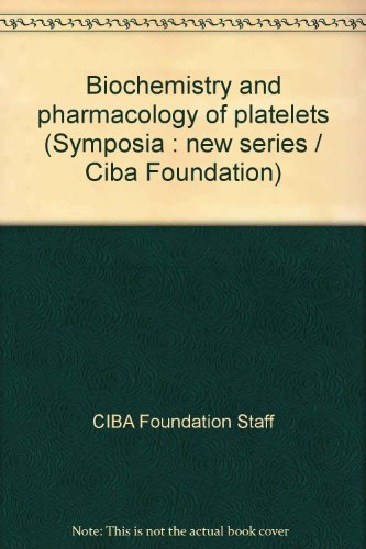Stock image for Biochemistry and Pharmacology of Platelets. Ciba Foundation Symposium 35 ( New Series ). for sale by Eryops Books