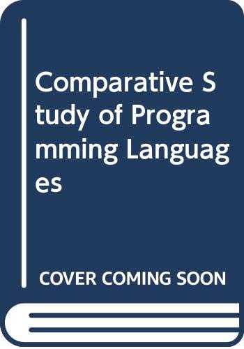 Stock image for Comparative Study of Programming Languages for sale by Ammareal