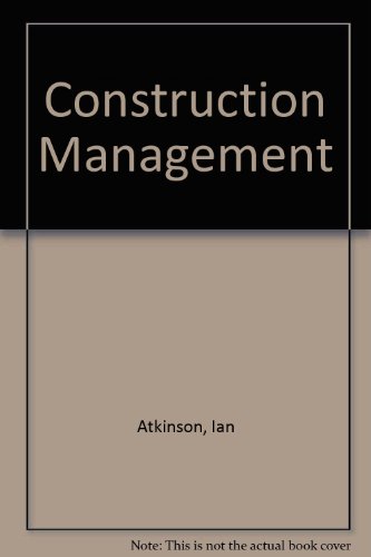 Stock image for Construction Management. for sale by SEVERNBOOKS
