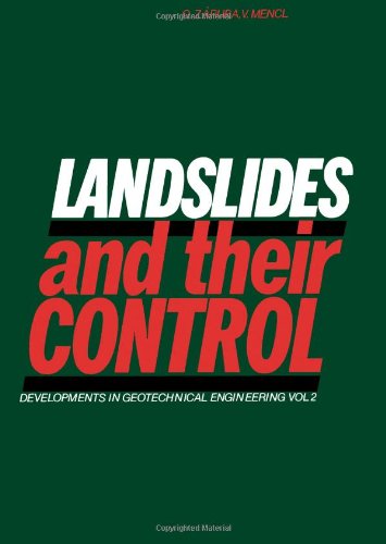 Imagen de archivo de Landslides and Their Control a la venta por Better World Books