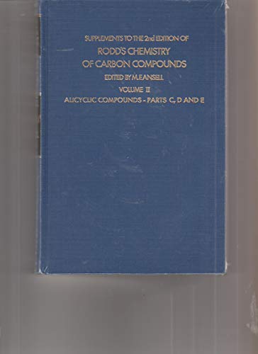 Stock image for Rodd's Chemistry of Carbon Compounds for sale by Better World Books