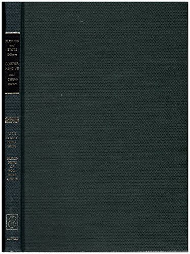 Imagen de archivo de Regulatory functions-- Mechanisms of Hormone Action (Volume 25 of Comprehensive Biochemistry ) a la venta por P.C. Schmidt, Bookseller