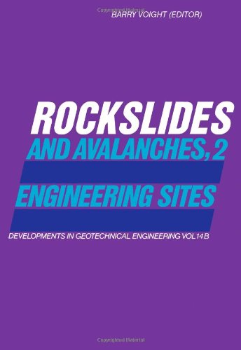 Stock image for Rockslides and avalanches (Developments in geotechnical engineering) for sale by Rye Berry Books