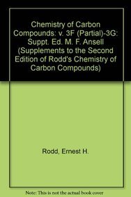 Stock image for Rodd's Chemistry of Carbon Compounds (RODD'S CHEMISTRY OF CARBON COMPOUNDS 2ND EDITION SUPPLEMENT) Volume III: Aromatic Compounds Part F and Part G for sale by Zubal-Books, Since 1961