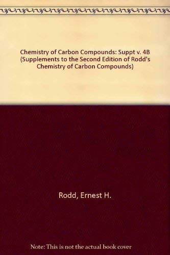 Stock image for Rodd's Chemistry of Carbon Compounds Supplement (RODD'S CHEMISTRY OF CARBON COMPOUNDS 2ND EDITION SUPPLEMENT). Part B. Five-membered Mono-heterocyclic Compounds. ALkaloids, Dyes, Pigments for sale by Zubal-Books, Since 1961