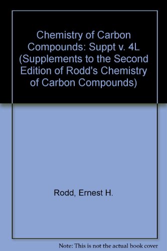 Stock image for Rodd's Chemistry of Carbon Compounds (Rodd's Chemistry of Carbon Compounds 2nd Edition) for sale by Bookmonger.Ltd