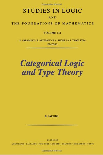 9780444501707: Categorical Logic and Type Theory (Volume 141) (Studies in Logic and the Foundations of Mathematics, Volume 141)