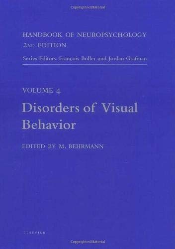 Stock image for Handbook of Neuropsychology: Disorders of Visual Behavior: Vol 4 for sale by Revaluation Books