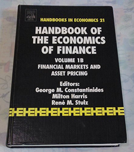 9780444513625: Handbook of the Economics of Finance: Corporate Finance: Volume 1A