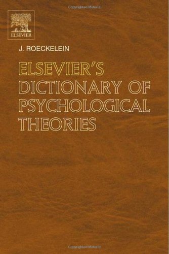 9780444517500: Elsevier's Dictionary of Psychological Theories