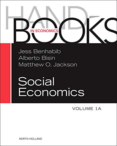 Stock image for Handbook of Social Economics, Volume 1A (Handbooks in Economics) for sale by Brook Bookstore On Demand