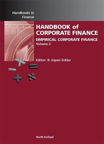Stock image for Handbook of Empirical Corporate Finance: Vol 1, 2 for sale by Revaluation Books