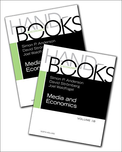 Imagen de archivo de Handbook of Media Economics (Volume 2V) (Handbooks in Economics) a la venta por Brook Bookstore On Demand