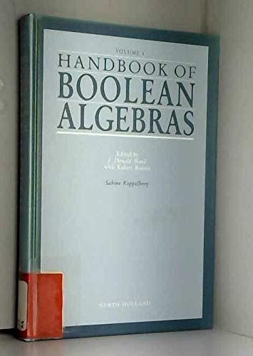 Handbook of Boolean Algebras, Volume Volume 1 (9780444702616) by Unknown, Author