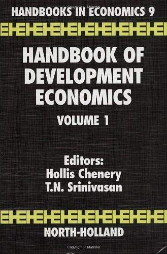 Beispielbild fr Handbook of Development Economics zum Verkauf von Better World Books Ltd