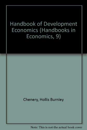 Stock image for Handbook of Development Economics for sale by Better World Books