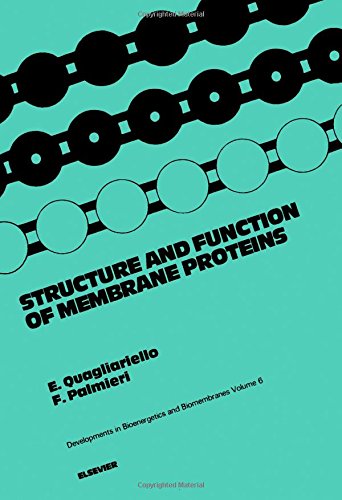 Stock image for Structure and Function of Membrane Proteins: Proceedings of the International Symposium on Structure and Function of Membrane Proteins Held in Selva . in Bioenergetics and Biomembranes, V. 6) for sale by Zubal-Books, Since 1961