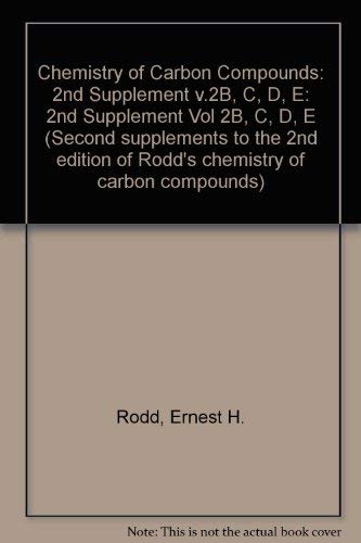 Beispielbild fr Second Supplements to the 2nd Edition of Rodd's Chemistry of Carbon Compounds : Alicyclic Compounds : Part B: Six- and Higher-membered Monocarbocyclic . OF CARBON COMPOUNDS 2ND EDITION SUPPLEMENT) zum Verkauf von Phatpocket Limited